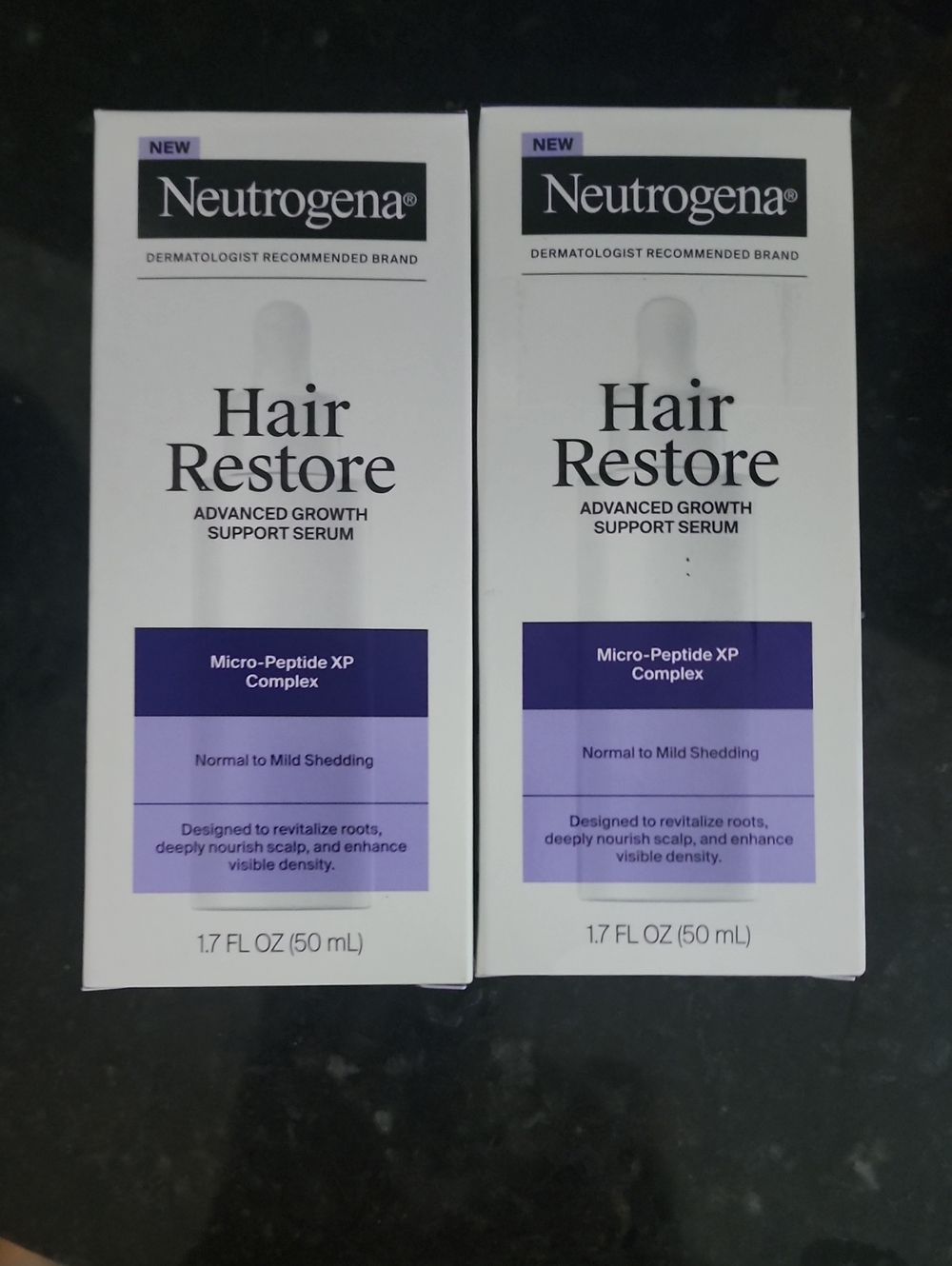 2 new Neutrogena Hair Restore Serum - White & Purple